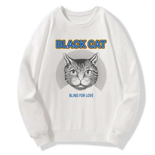 Black Cat Blind For Love Classic Hoodie