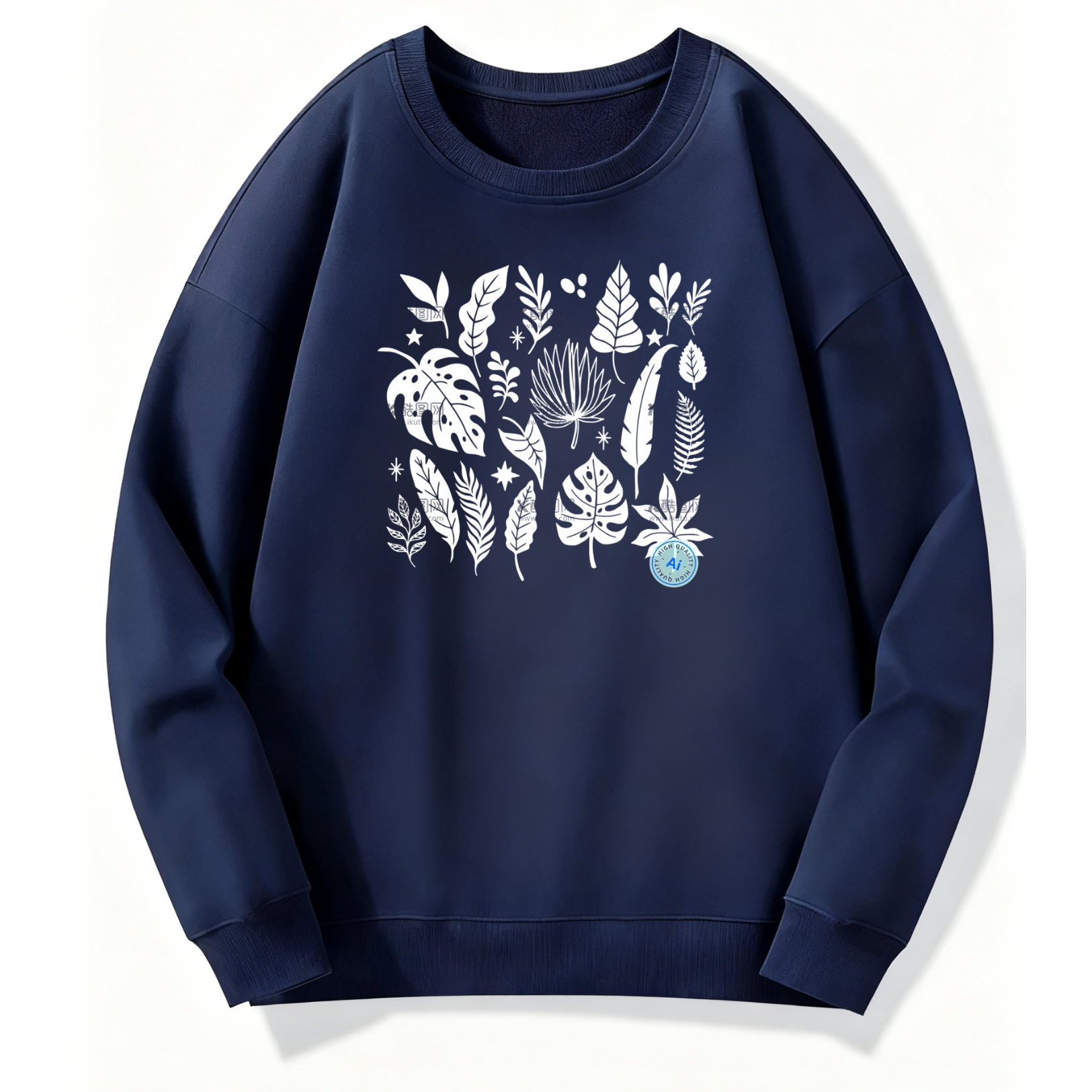 Tropical Leaves Graphic Classic Hoodie - Image 3