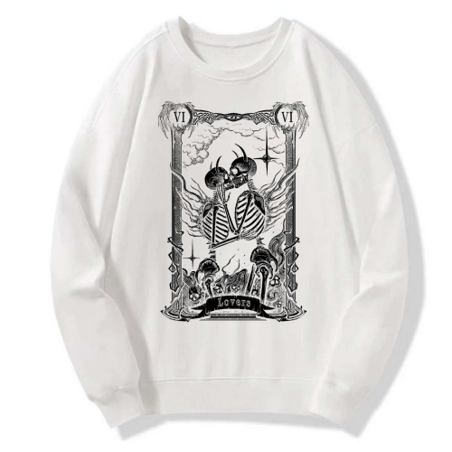Lovers Tarot Gothic Classic Hoodie
