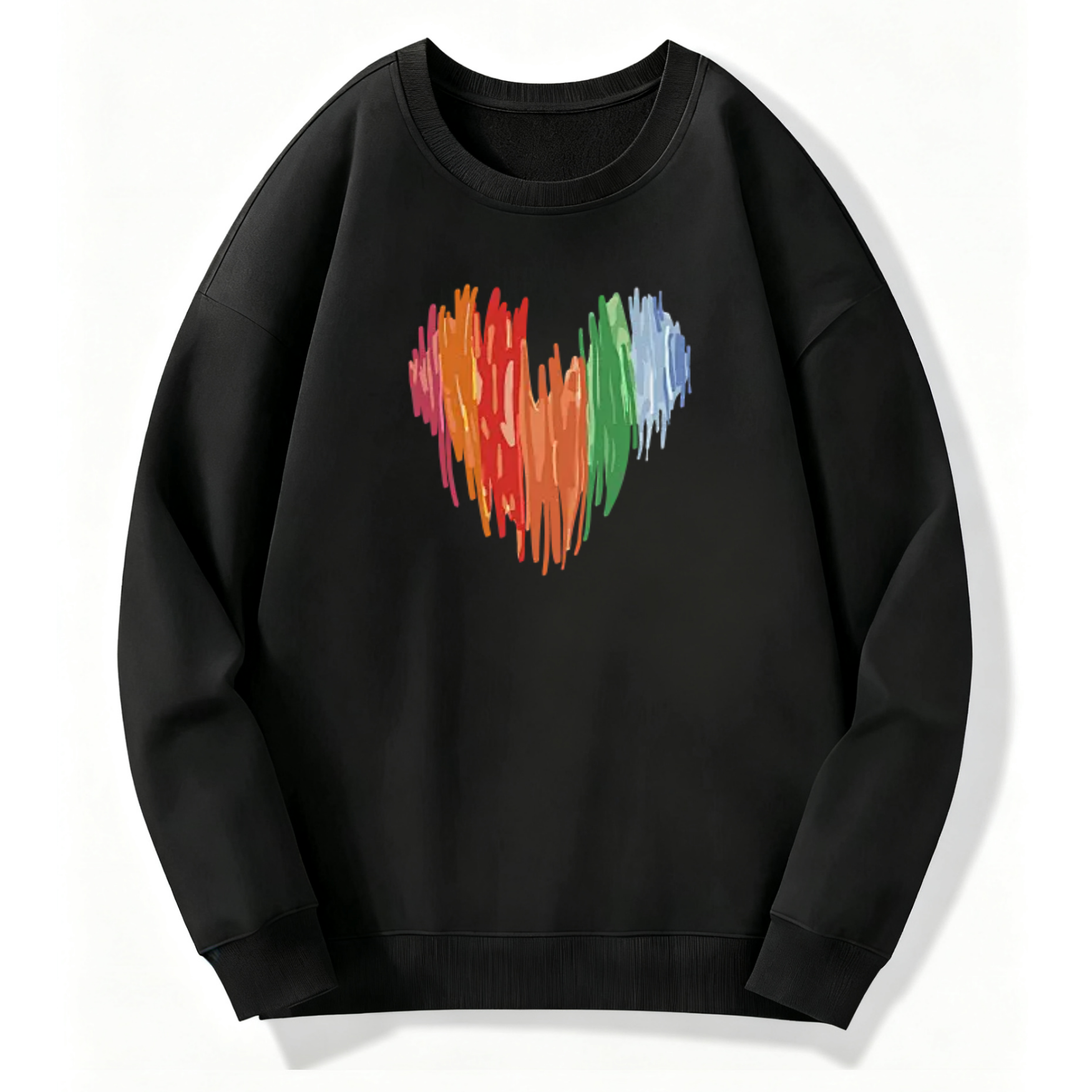 Rainbow Heart Classic Sweatshirt - Image 3